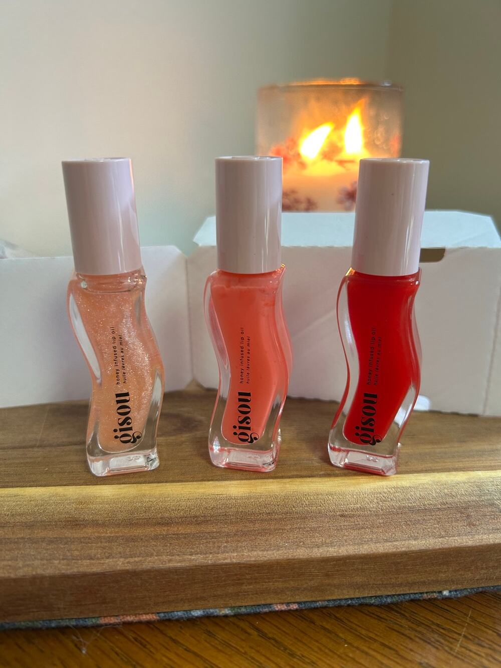 Gisou Honey Infused Lip Oil Bundle Set of 3 NEW Sealed Full Size 8ml Each